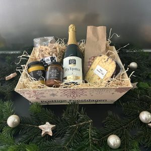 Houten bakje fijne feestdagen 2